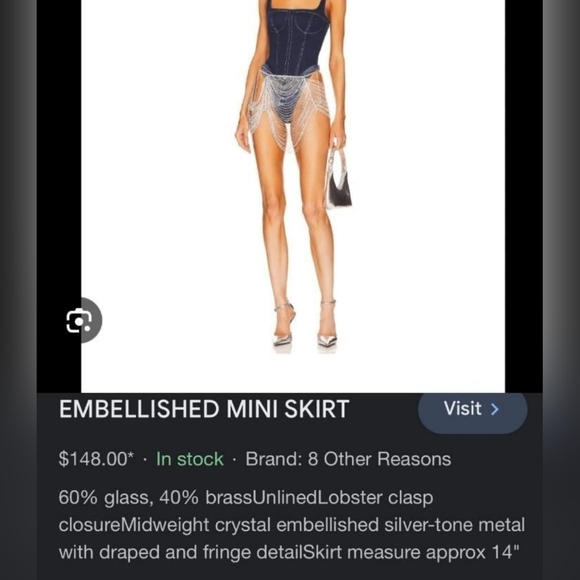 Revolve embellished mini skirt from 8 other reasons - Picture 2 of 3